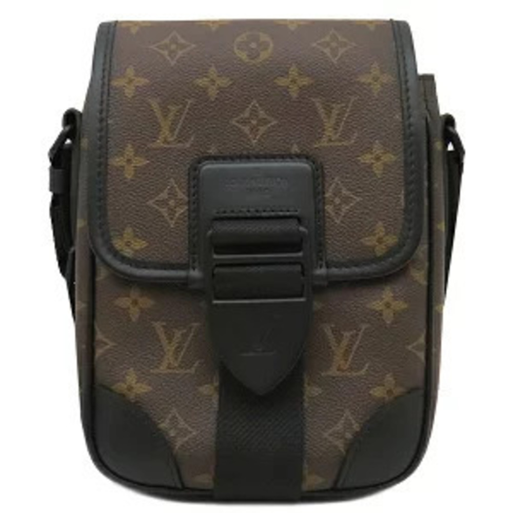 Louis Vuitton Archie Messenger Bag Monogram Macassar Brown Black Brown
